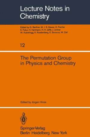 The Permutation Group in Physics and Chemistry de J. Hinze