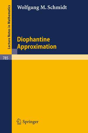 Diophantine Approximation de W. M. Schmidt