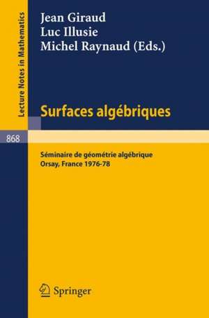 Surfaces Algebriques: Seminaire de Geometrie Algebrique d'Orsay 1976-78 de J. Giraud