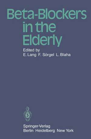 Beta-Blockers in the Elderly de E. Lang