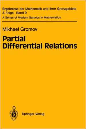 Partial Differential Relations de Misha Gromov