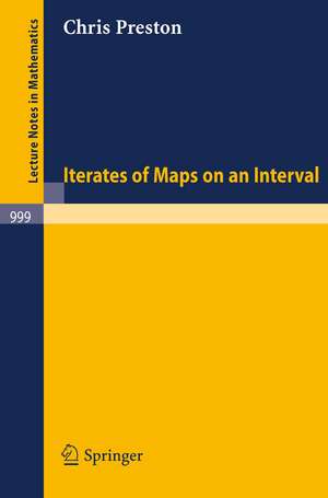 Iterates of Maps on an Interval de C. Preston