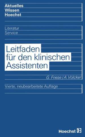 Leitfaden für den klinischen Assistenten de Gernot Friese