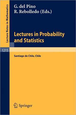 Lectures in Probability and Statistics: Lectures Given at the Winter School in Probability and Statistics Held in Santiago de Chile de Guido Del Pino