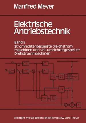 Elektrische Antriebstechnik: Band 2 Stromrichtergespeiste Gleichstrommaschinen und voll umrichtergespeiste Drehstrommaschinen de Manfred Meyer