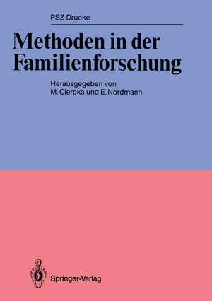 Methoden in der Familienforschung de Manfred Cierpka