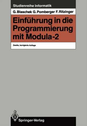 Einführung in die Programmierung mit Modula-2 de Günther Blaschek