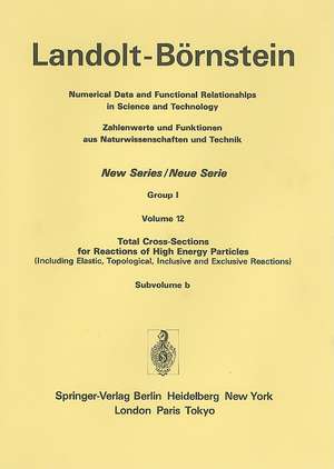 Total Cross-Sections for Reactions of High Energy Particles (Including Elastic, Topological, Inclusive and Exclusive Reactions) / Totale Wirkungsquerschnitte für Reaktionen hochenergetischer Teilchen (einschließlich elastischer,topologischer, inklusiver u de A. Baldini