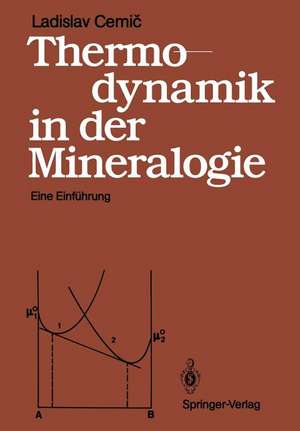 Thermodynamik in der Mineralogie: Eine Einführung de Ladislav Cemic