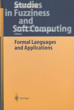 Formal Languages and Applications de Carlos Martin-Vide