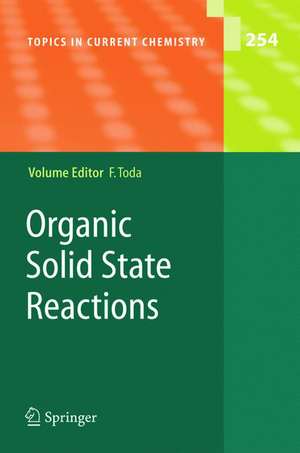 Organic Solid State Reactions de Fumio Toda