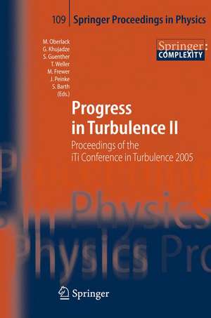 Progress in Turbulence II: Proceedings of the iTi Conference in Turbulence 2005 de Martin Oberlack