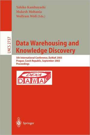 Data Warehousing and Knowledge Discovery de Yahiko Kambayashi