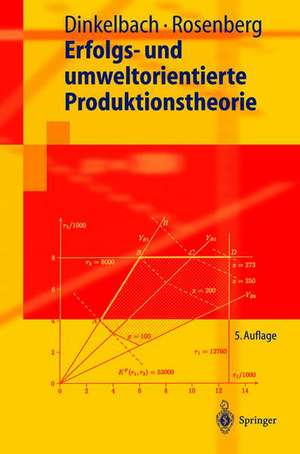 Erfolgs- und umweltorientierte Produktionstheorie de Werner Dinkelbach