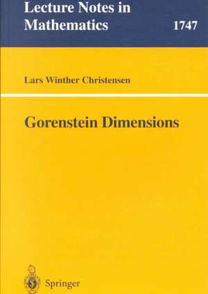 Gorenstein Dimensions de Lars W. Christensen