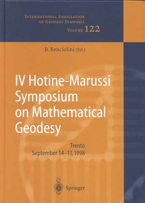 IV Hotine-Marussi Symposium on Mathematical Geodesy de B. Bancioloini