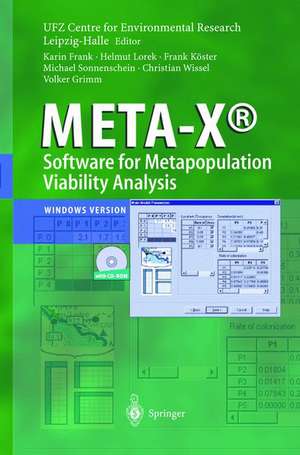 META-X - Software for Metapopulation Viability Analysis de Karin Frank