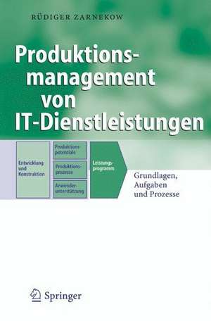 Produktionsmanagement von IT-Dienstleistungen: Grundlagen, Aufgaben und Prozesse de Rüdiger Zarnekow