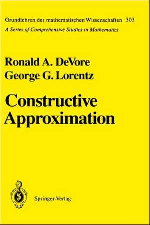 Constructive Approximation de Ronald A. DeVore