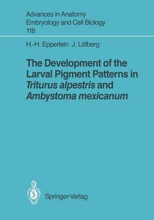 The Development of the Larval Pigment Patterns in Triturus alpestris and Ambystoma mexicanum de Hans-Henning Epperlein