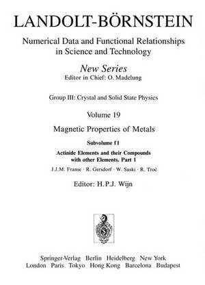 Actinide Elements and their Compounds with other Elements de J.J.M. Franse