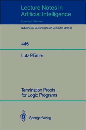 Termination Proofs for Logic Programs de Lutz Plümer