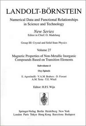 Oxy-Spinels / Oxy-Spinelle de E. Agostinelli