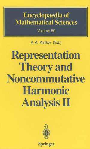 Representation Theory and Noncommutative Harmonic Analysis II: Homogeneous Spaces, Representations and Special Functions de A. A. Kirillov