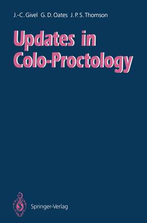 Updates in Colo-Proctology de Jean-Claude Givel