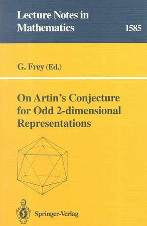 On Artin's Conjecture for Odd 2-dimensional Representations de Gerhard Frey