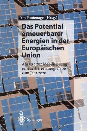 Das Potential erneuerbarer Energien in der Europäischen Union: Ansätze zur Mobilisierung erneuerbarer Energien bis zum Jahr 2020 de Irm Pontenagel