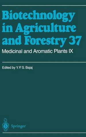 Medicinal and Aromatic Plants IX de Y. P. S. Bajaj