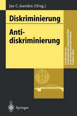 Diskriminierung - Antidiskriminierung de Jan C. Joerden