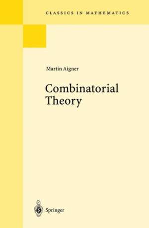 Combinatorial Theory de Martin Aigner