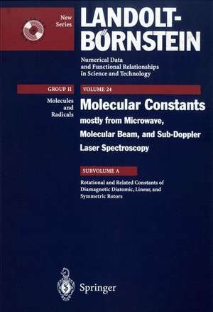 Rotational, l-type, Centrifugal Distortion and Related Constants of Diamagnetic Diatomic, Linear, and Symmetric Top Molecules de J. Demaison