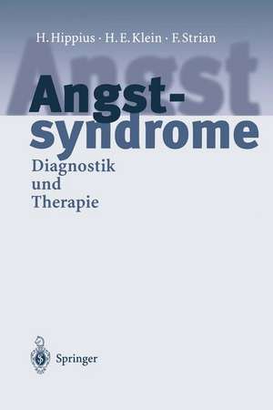 Angstsyndrome: Diagnostik und Therapie de H. Hippius