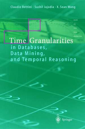 Time Granularities in Databases, Data Mining, and Temporal Reasoning de Claudio Bettini