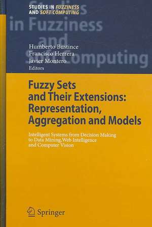 Fuzzy Sets and Their Extensions: Representation, Aggregation and Models: Intelligent Systems from Decision Making to Data Mining, Web Intelligence and Computer Vision de Humberto Bustince