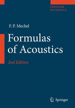 Formulas of Acoustics de M. L. Munjal