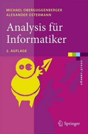 Analysis für Informatiker: Grundlagen, Methoden, Algorithmen de Michael Oberguggenberger