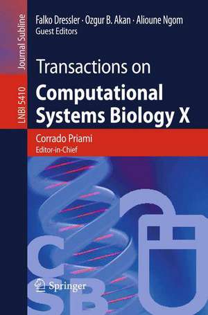 Transactions on Computational Systems Biology X de Corrado Priami