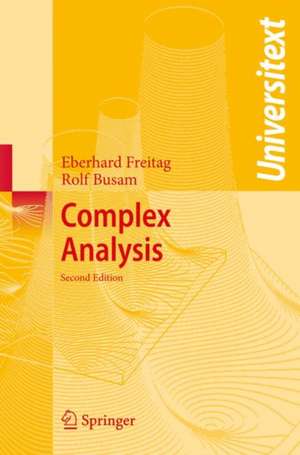 Complex Analysis de Eberhard Freitag