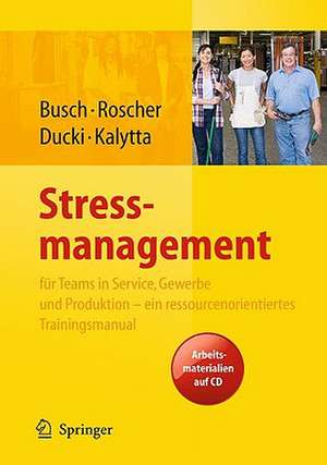 Stressmanagement für Teams in Service, Gewerbe und Produktion - ein ressourcenorientiertes Trainingsmanual de Christine Busch