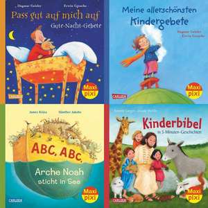 Maxi-Pixi-Serie Nr. 59: 4er Bundle: Die schönsten Bibelgeschichten und Gebete für Kinder de Erwin Grosche