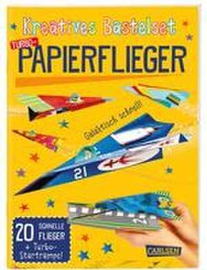 Bastelset für Kinder: Kreatives Bastelset: Turbo-Papierflieger