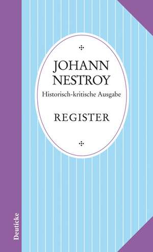 Sämtliche Werke de Johann Nestroy
