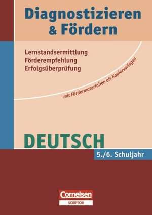 Diagnostizieren und Fördern 5./6. Schuljahr Deutsch de Isabelle Thien