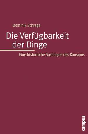 Die Verfügbarkeit der Dinge de Dominik Schrage