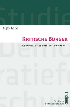 Kritische Bürger de Brigitte Geißel