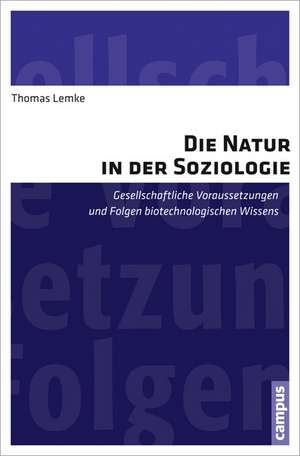 Die Natur in der Soziologie de Thomas Lemke